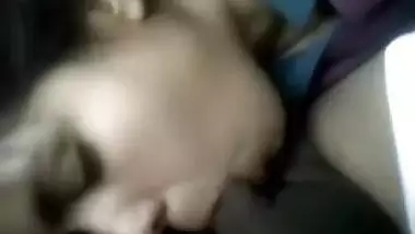 lady slobbers on a dong in amateur Indian oral sex sex tape 