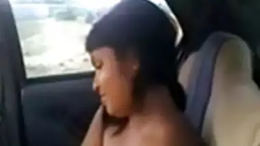 Indian Big Boobs Girl fucking with her Partner in a CAR