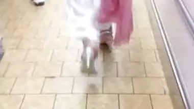 Candid sexy classy hijab heels