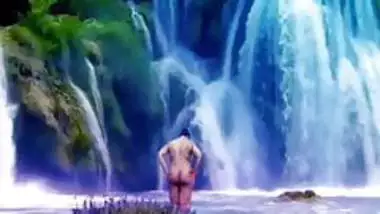 Desi nude at waterfall