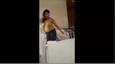 Busty Telugu TV Actress Dancing Naked At Hotel