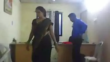 Office girl with hidden camera