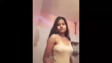 My cute girlfriend private show