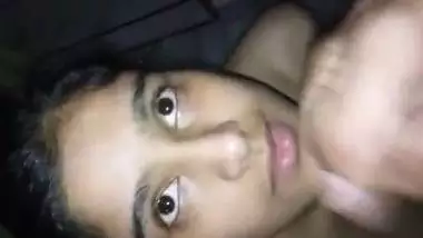 Cum inside mouth Indian blowjob