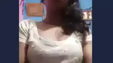 Desi village wife show her big boob