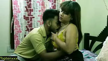 Indian teen boy fucking hot beautiful model at home! Real indian model sex