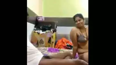 Indian maid giving blowjob to owner son