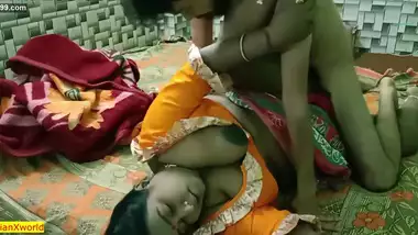 Indian teen boy fucking with hot beautiful maid Bhabhi! Uncut homemade sex