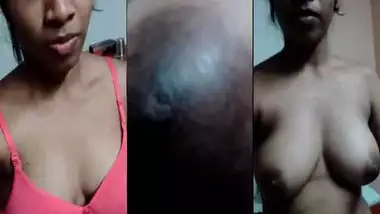 Dusky Desi girl selfie video for her boyfriend