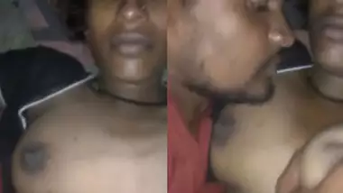 Dehati Bhabhi getting her boobs sucked by Devar