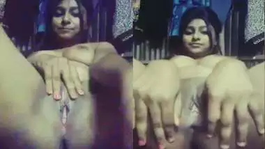 Bangladeshi cute village girl showing holes