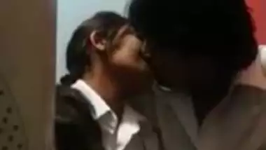 desi couple intimate moment in cafe