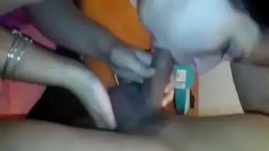 Indian lady sucks a white dick for dollars