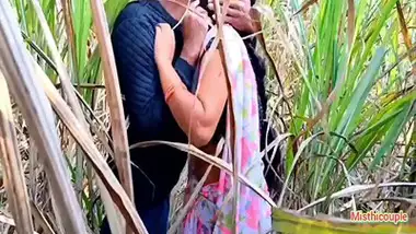 A couple fucks outdoors on the sugarcane farm